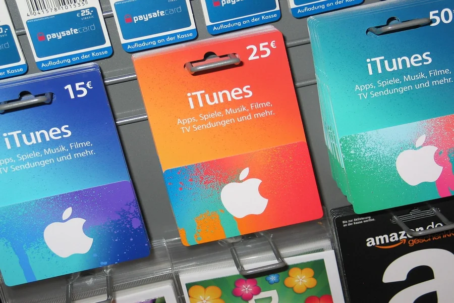 Itunes Gift Card on an Iphone